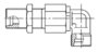 Šroubení rotační úhlová průchodka DG108 - připoj. EO24°